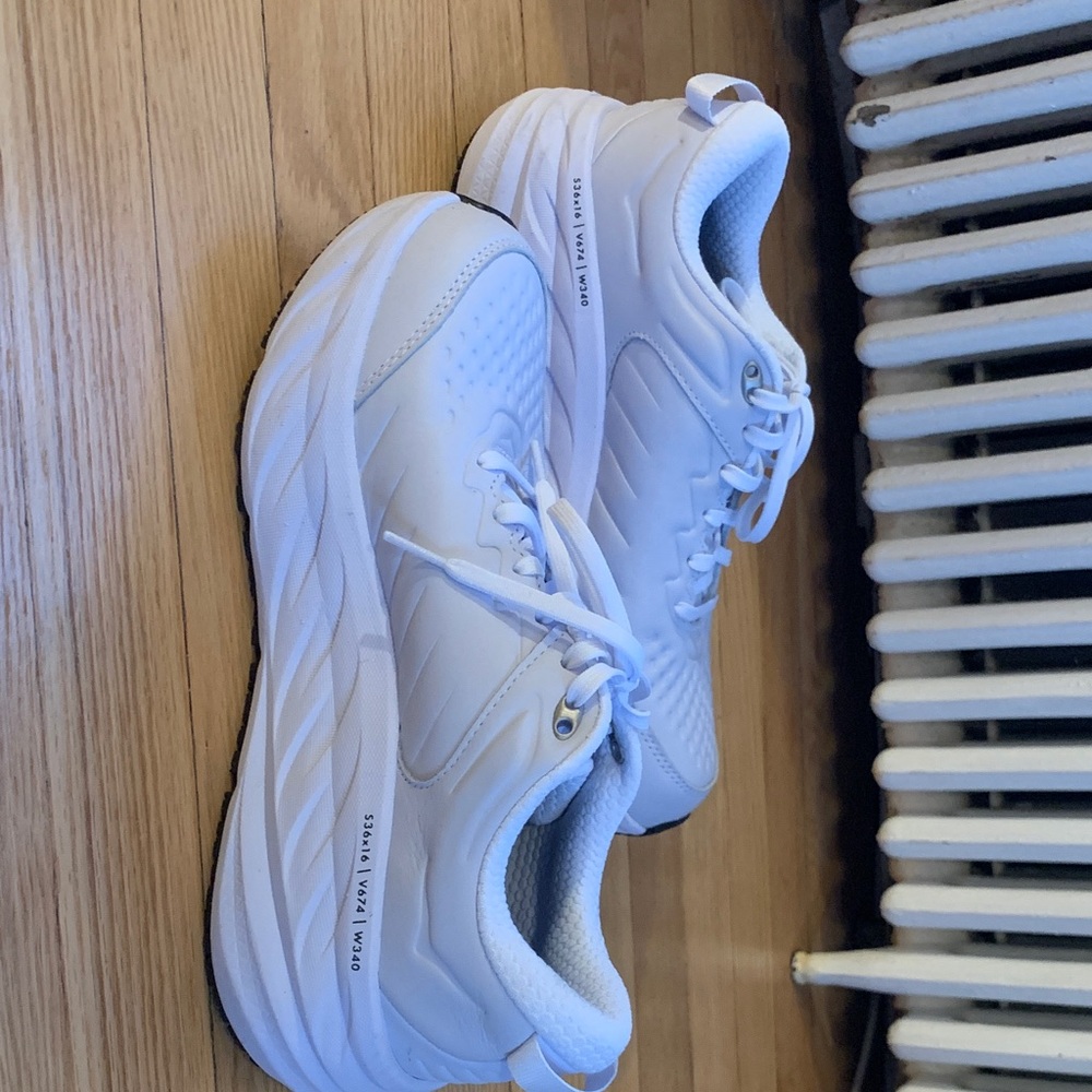 Hoka White Women's Sneakers - Picture 3 of 9